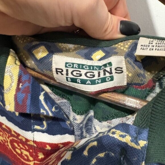 🌟VINTAGE 90s🌟 MEN ABSTRACT SHIRT - XL -100% cotton - Picture 6 of 6